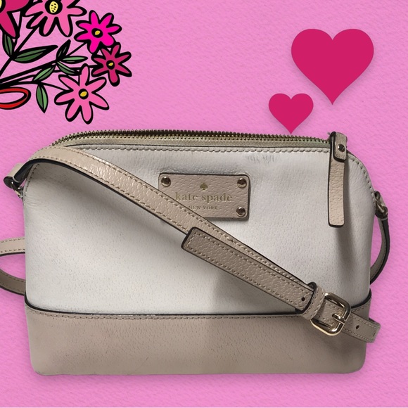 KATE SPADE NEW YORK Luxury Ivory & Beige Cow Leather Cross Body Bag - Picture 5 of 17